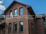 Облицовочный кирпич Браер одинарный eвро 0,7НФ баварская кладка кора дуба М150